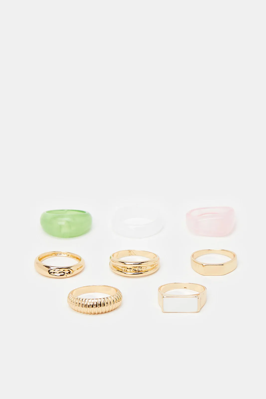 Women Assorted Ring Set (8x Piece)