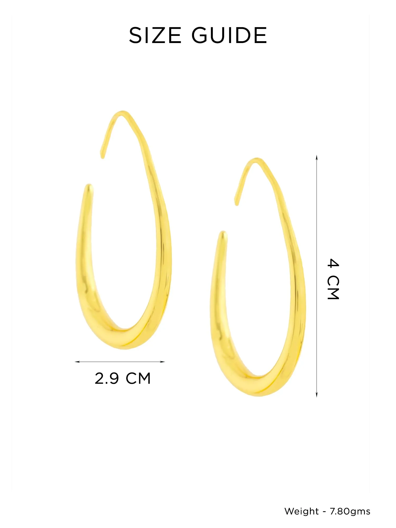 Yellow Chimes Hoop Earrings for Women | Fashion Golden Women Earrings | Gold Plated Big Hoops Earrings for Girls | Birthday Gift for Girls Anniversary Gift for Women