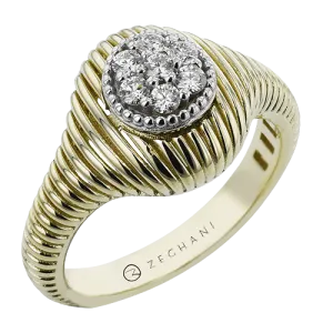 ZR2433 Right Hand Ring in 14k Gold with Diamonds